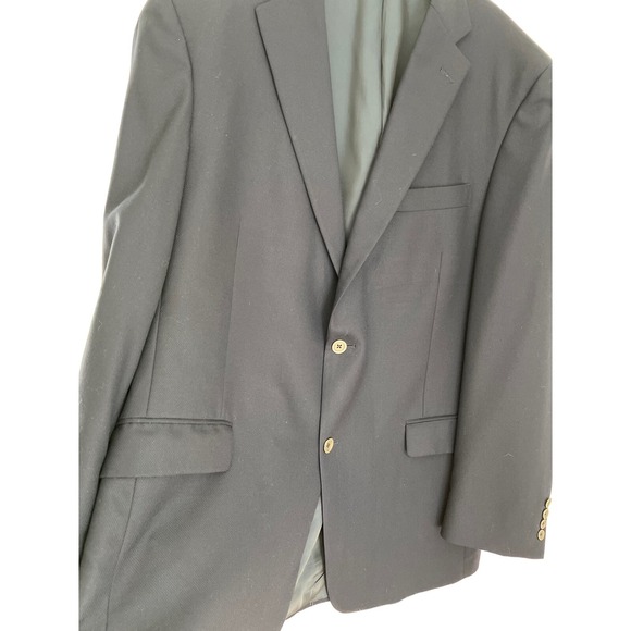 Hart Schaffer‎ Marx gold trumpeter blue blazer 46L, made in US luxury - Picture 3 of 11